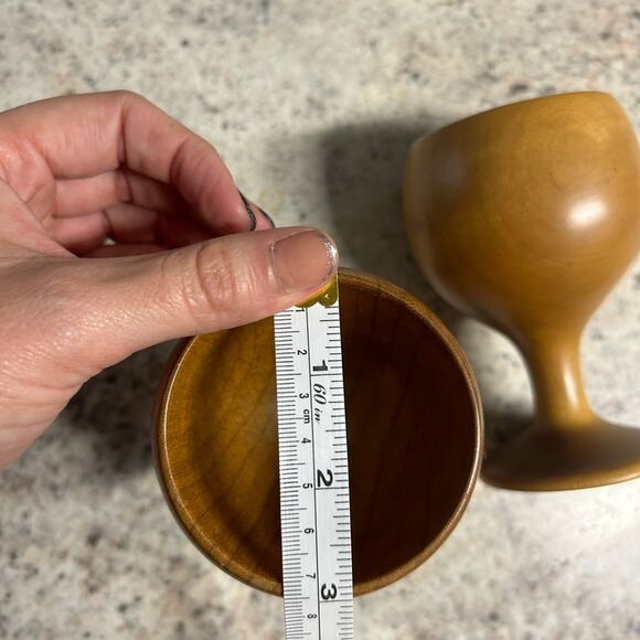 Gift Set of Two- wooden chalet - medium brown, gift set, wooden accents- myrt… - Picture 2 of 8